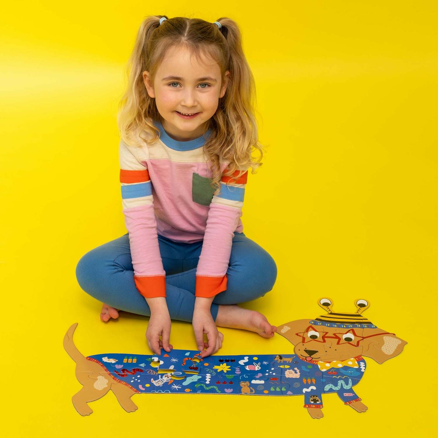 Pets 20pc "Sausage Dog" Shaped Jigsaw with Shaped Box