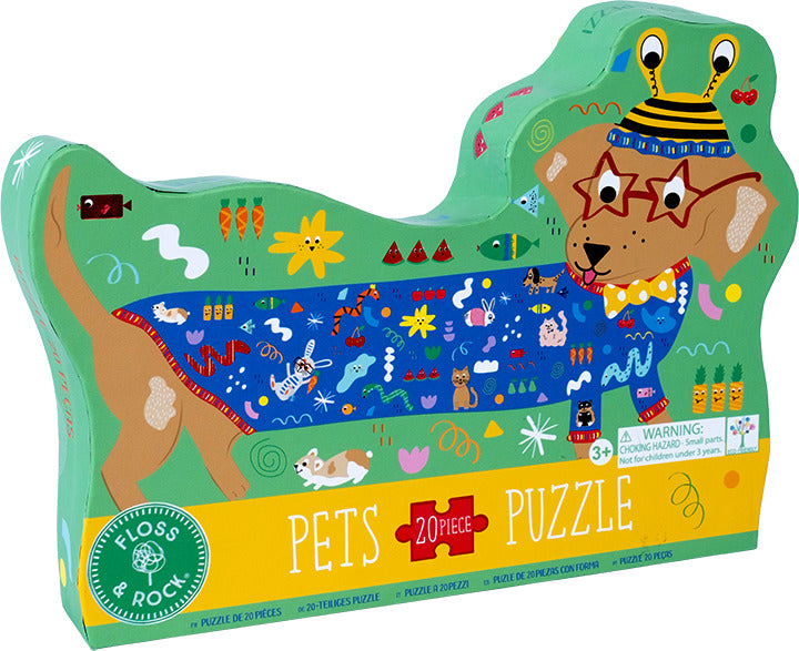 Pets 20pc "Sausage Dog" Shaped Jigsaw with Shaped Box