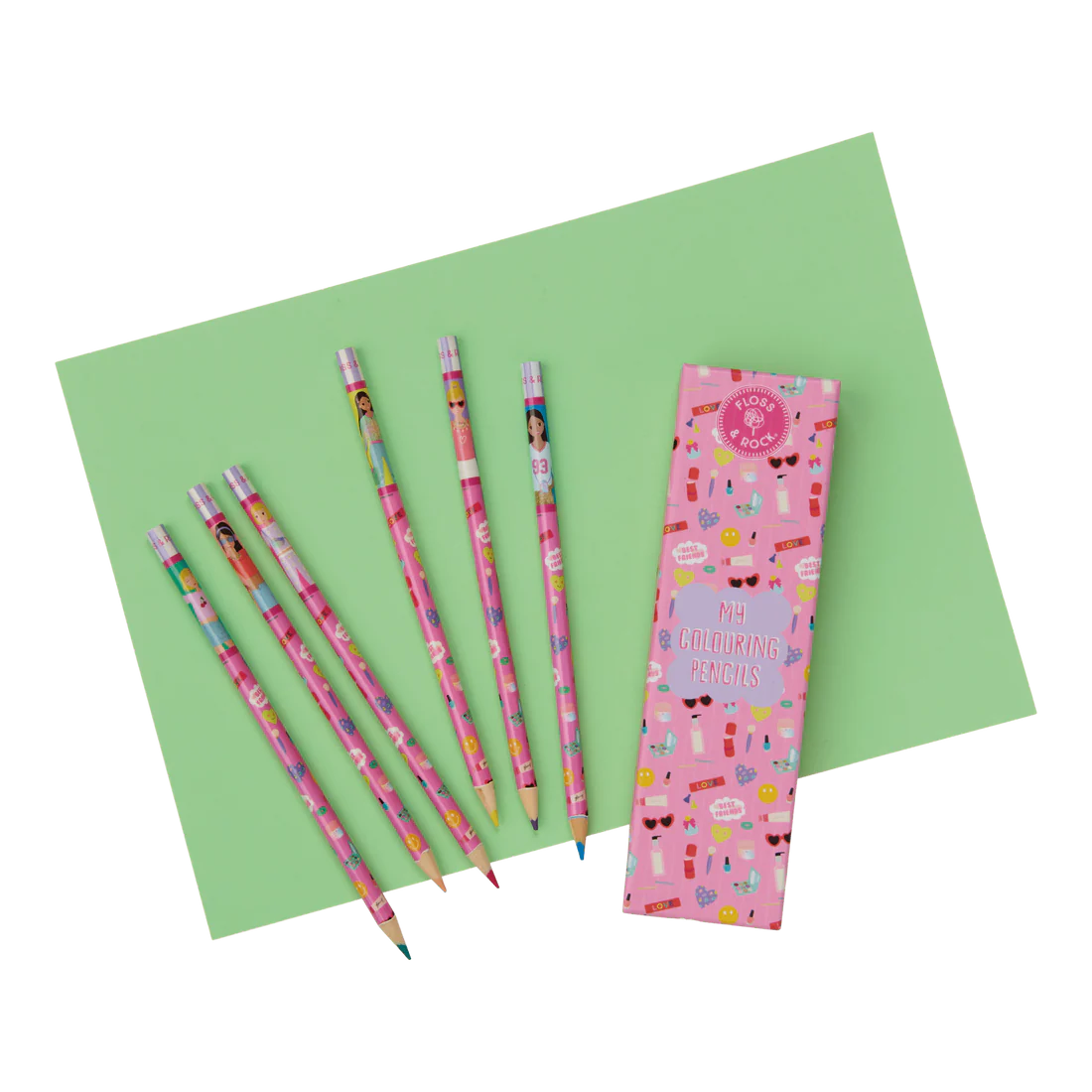Fashion Friends Pack of 6 Colouring Pencils