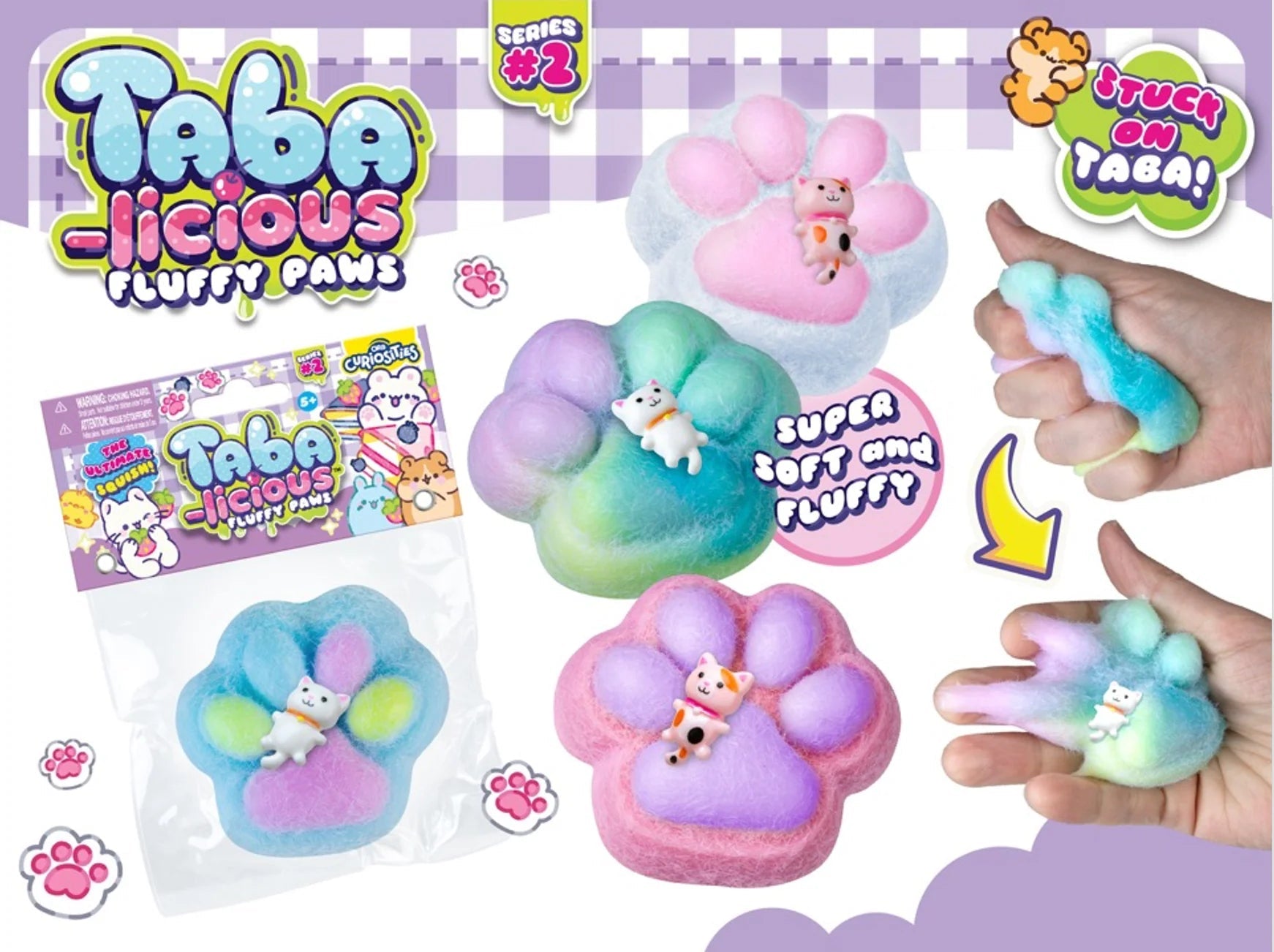 ORB Taba-licious Fluffy Paws lifestyle and packaging promotional image