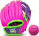8.5 Pink/Purple Airtech Baseball Glove with Ball