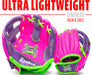 8.5 Pink/Purple Airtech Baseball Glove with Ball