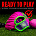 8.5 Pink/Purple Airtech Baseball Glove with Ball