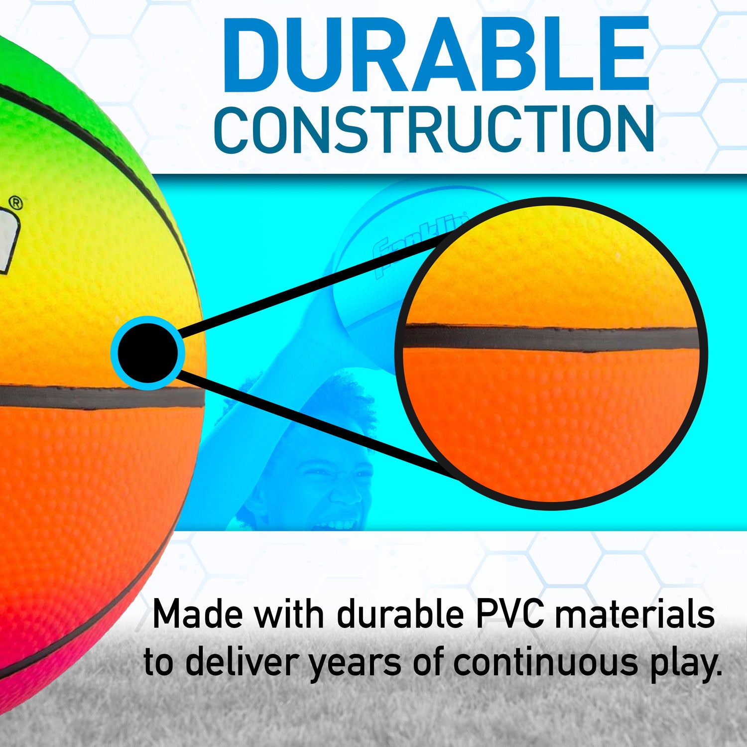 8.5 PVC Vibe Playground Ball Basketball