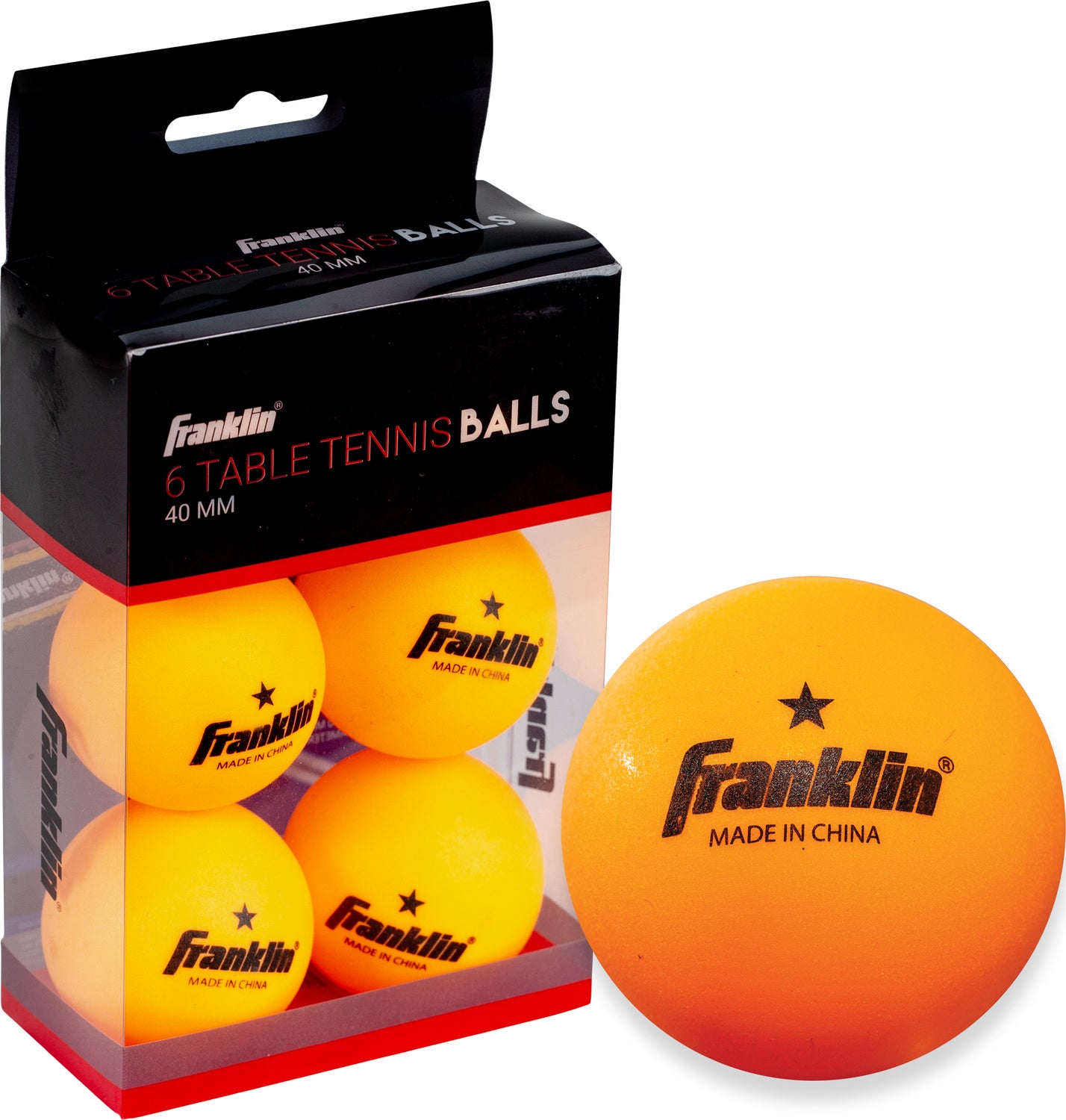 40Mm 1 Star Original Table Tennis Balls 6 Count