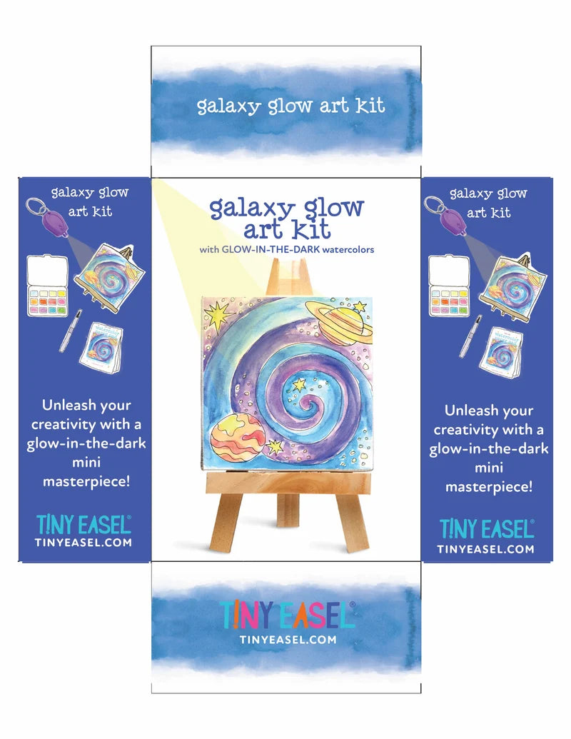 Tiny Easel Galaxy Glow Art Kit