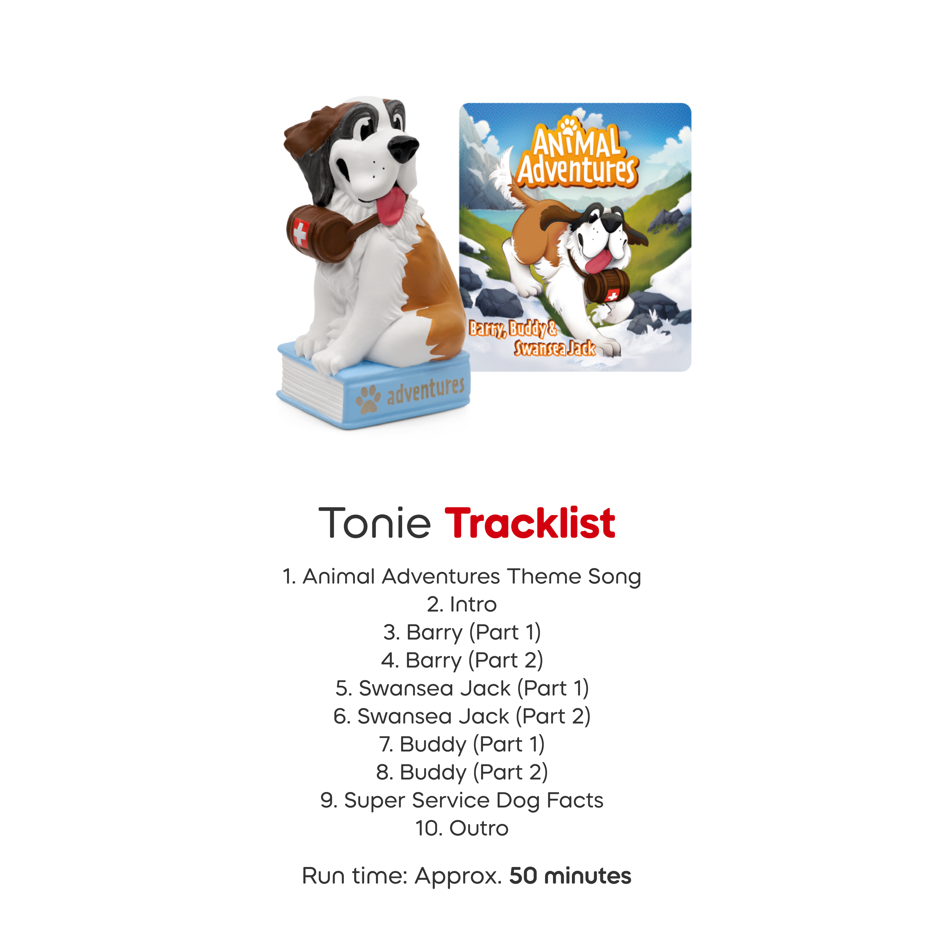 Animal Adventures: Barry, Buddy & Swansea Jack Tonie