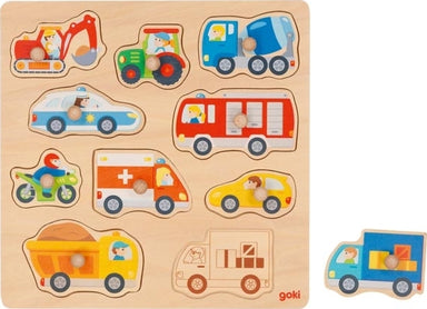 Lift-Out Puzzle - Vehicles with Background