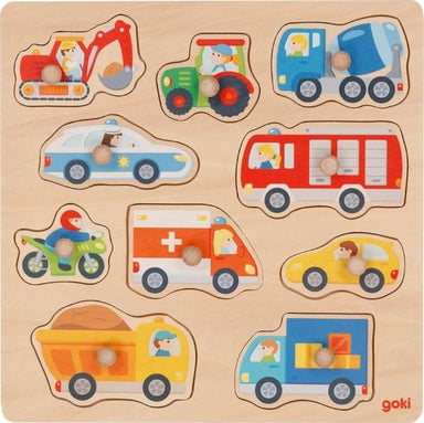 Lift-Out Puzzle - Vehicles with Background