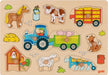 Lift-Out Puzzle - Tractor with Trailers