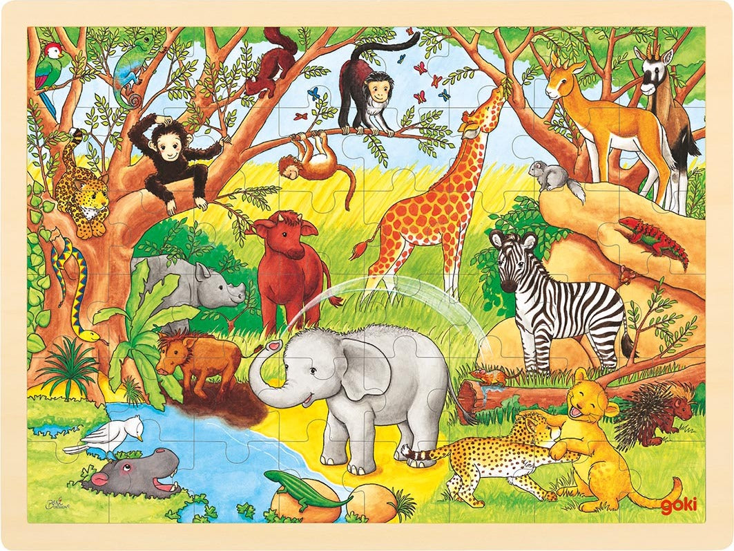 Wooden Puzzle - Africa