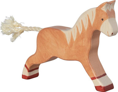 Horse, Running, Light Brown - Holztiger
