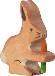 Rabbit with Carrot - Holztiger
