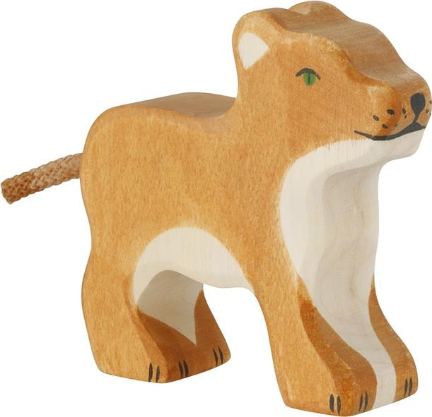 Lion, Cub - Holztiger