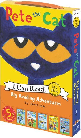 Pete the Cat: Big Reading Adventures: A Box of 5 Groovy Books