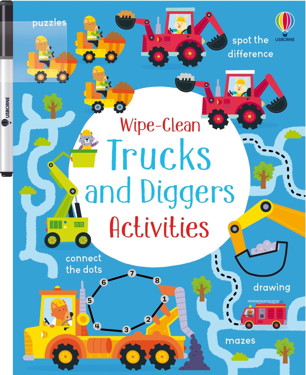 Wipe-Clean Trucks and Diggers Activities