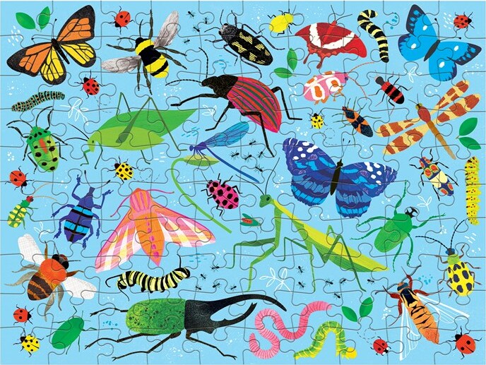 Bugs & Birds 100 Piece Double-Sided Puzzle
