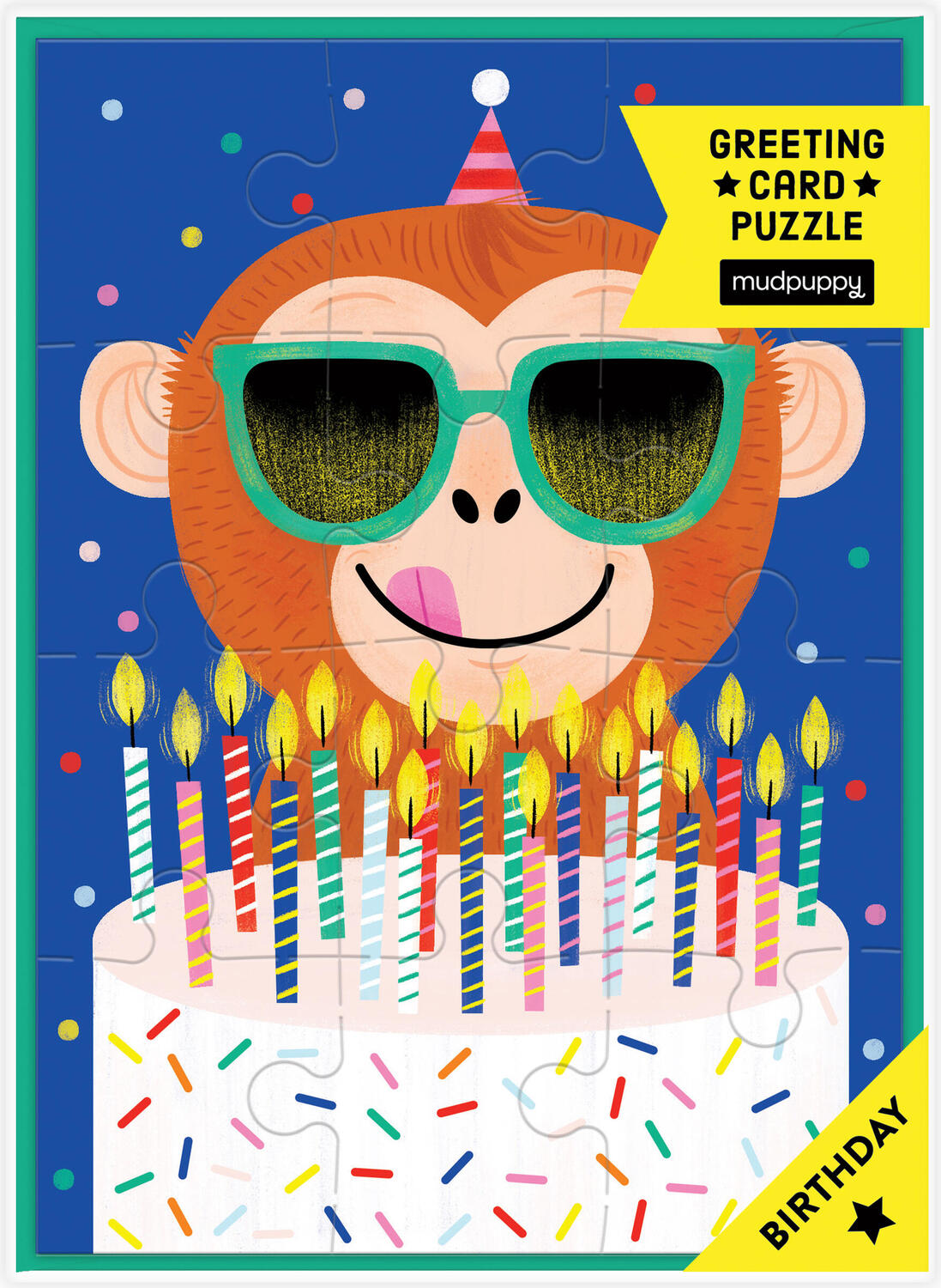 Monkey Cake Greeting Card Puzzle