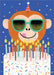 Monkey Cake Greeting Card Puzzle