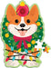 Christmas Corgi 48 Piece Scratch and Sniff Shaped Mini Pzl