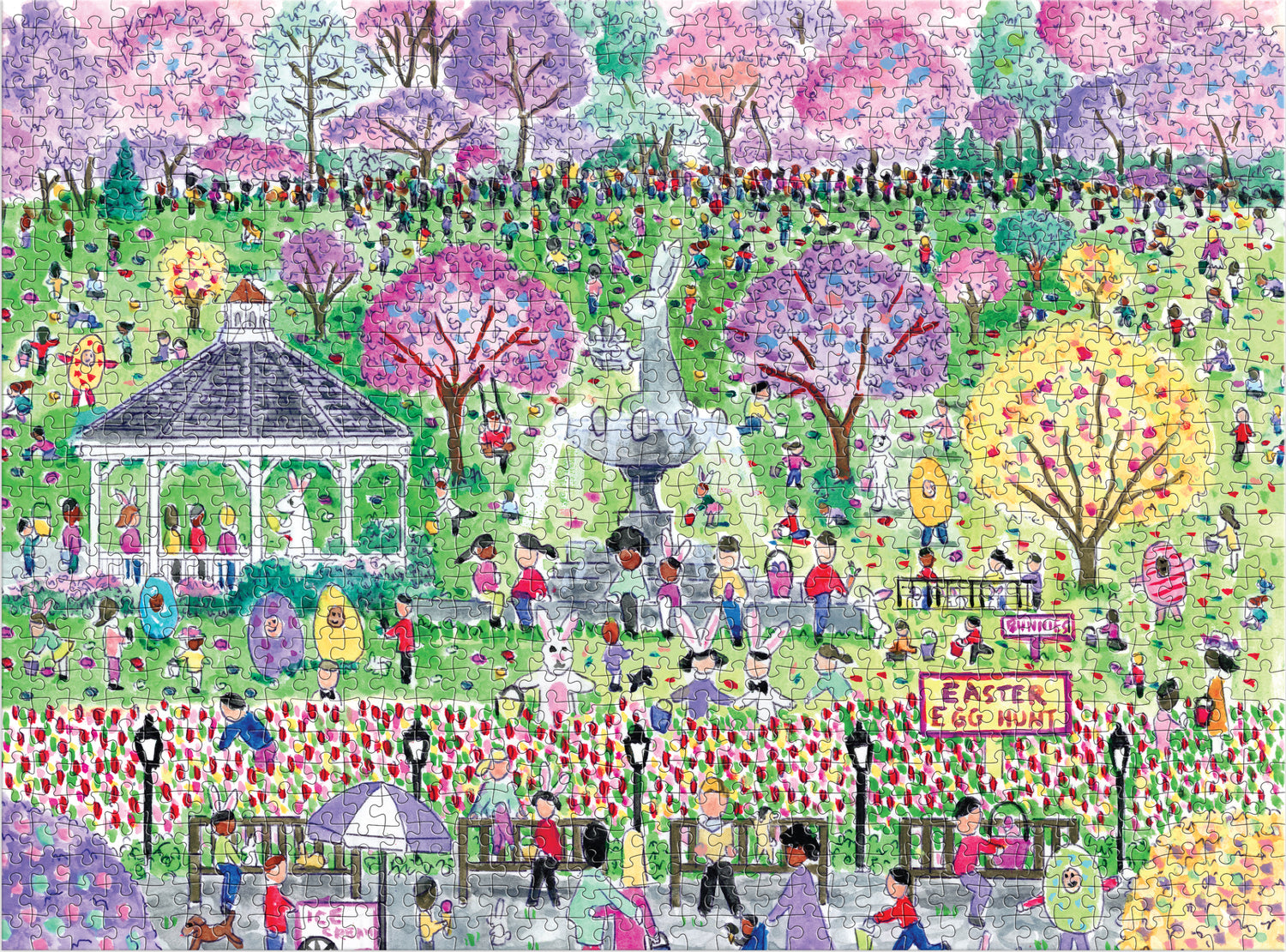 Michael Storrings Easter Egg Hunt 1000 Piece Puzzle
