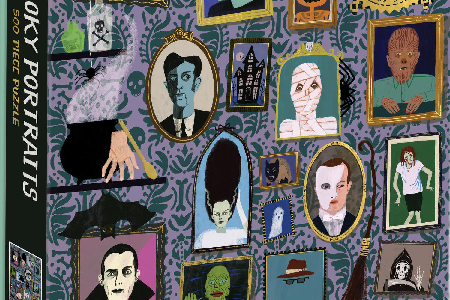 Spooky Portraits 500 Piece Foil Puzzle