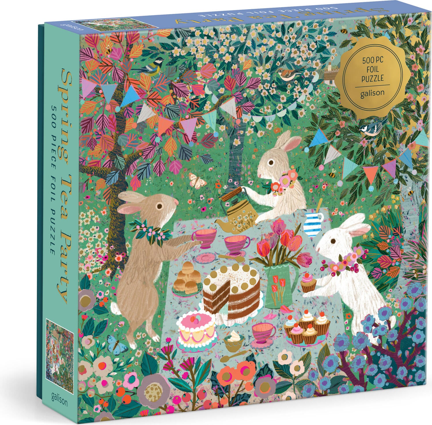 Spring Tea Party 500 Piece Foil Puzzle