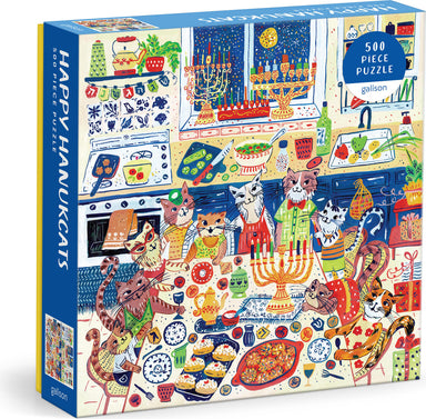 Happy Hanukcats 500 Piece Puzzle