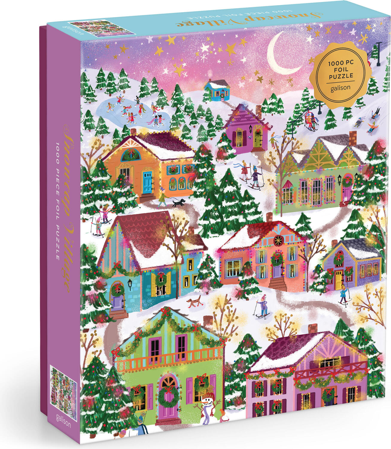 Joy Laforme Snowcap Village 1000 Piece Foil Puzzle