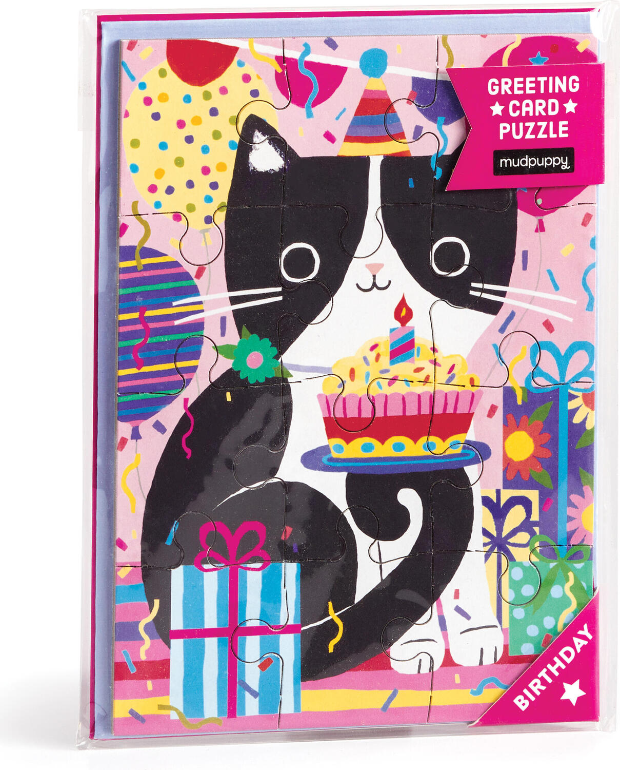 Purr-fect Cat Birthday Greeting Card Puzzle