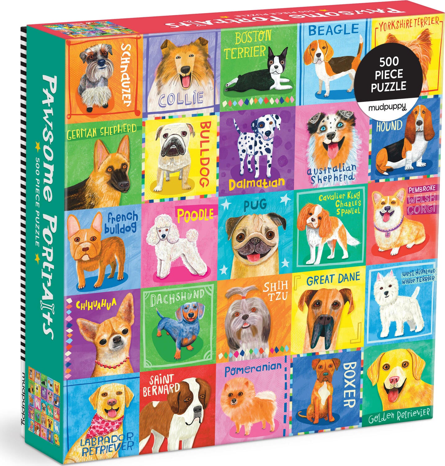 Pawsome Portraits 500 Piece Family Puzzle