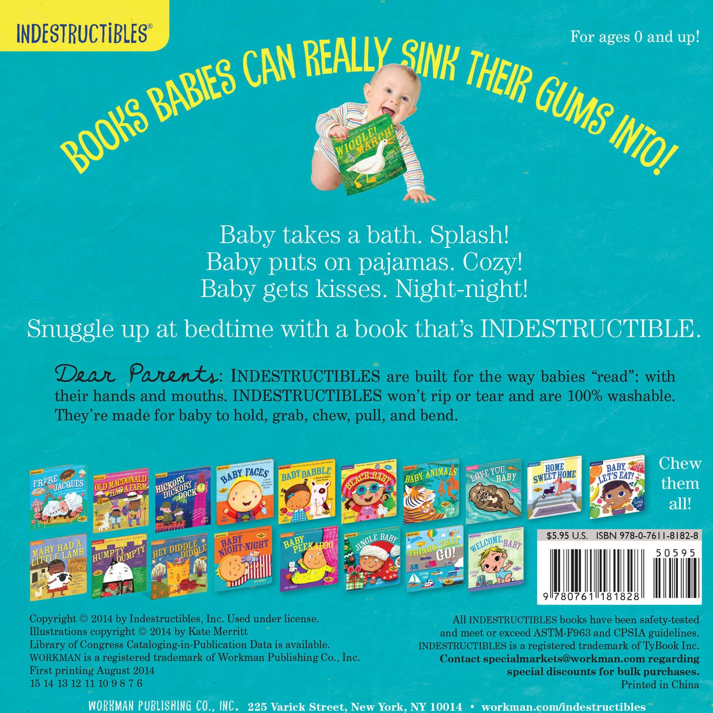 Indestructibles: Baby Night-Night: Chew Proof · Rip Proof · Nontoxic · 100% Washable (Book for Babies, Newborn Books, Safe to Chew)