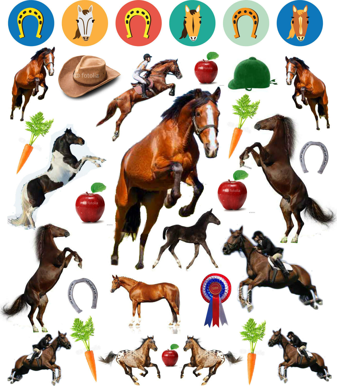 Eyelike Stickers: Horses