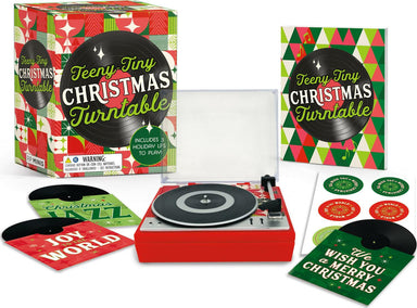 Teeny-Tiny Christmas Turntable: Includes 3 Holiday LPs to Play!