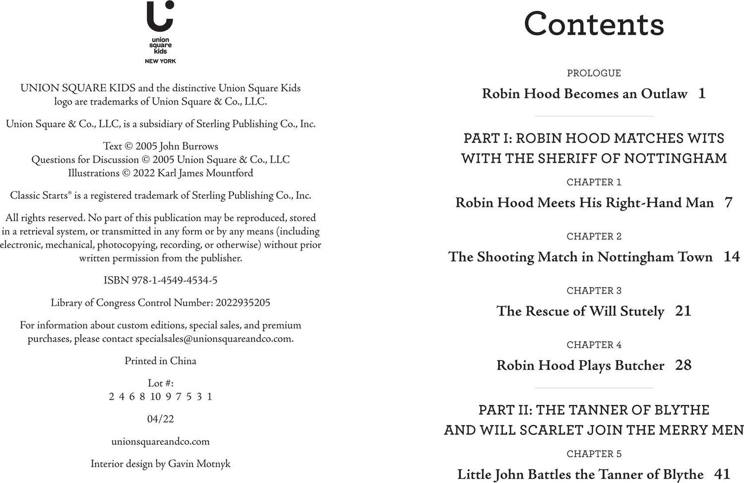 Classic Starts®: The Adventures of Robin Hood
