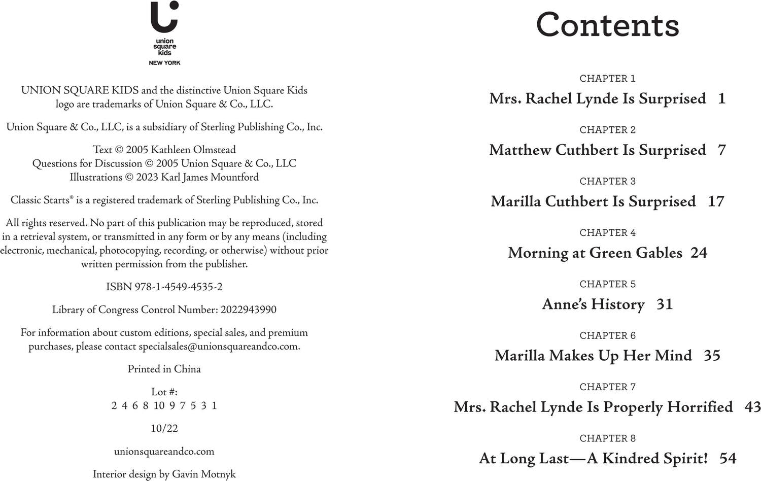 Classic Starts®: Anne of Green Gables