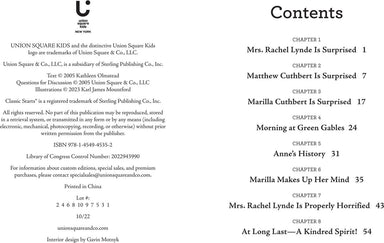 Classic Starts®: Anne of Green Gables