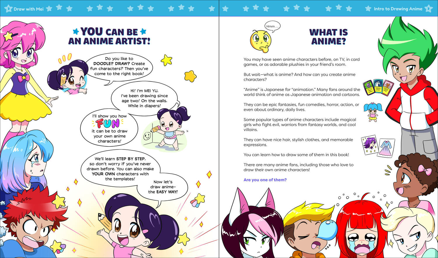 Draw with Mei: How to Draw Anime Characters: With Quick and Easy Templates