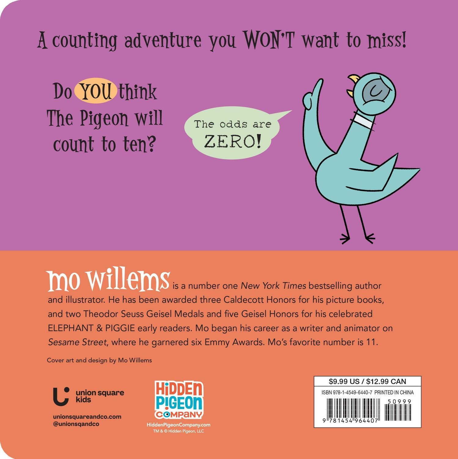 The Pigeon WON'T Count to 10!