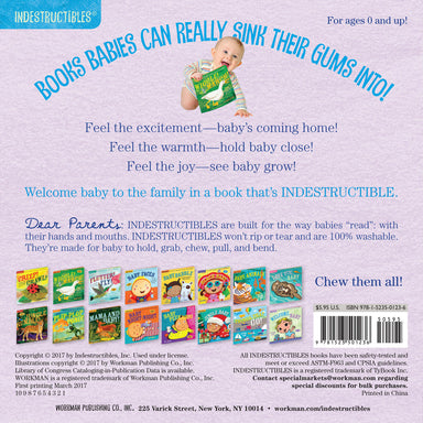 Indestructibles: Welcome, Baby: Chew Proof · Rip Proof · Nontoxic · 100% Washable (Book for Babies, Newborn Books, Safe to Chew)