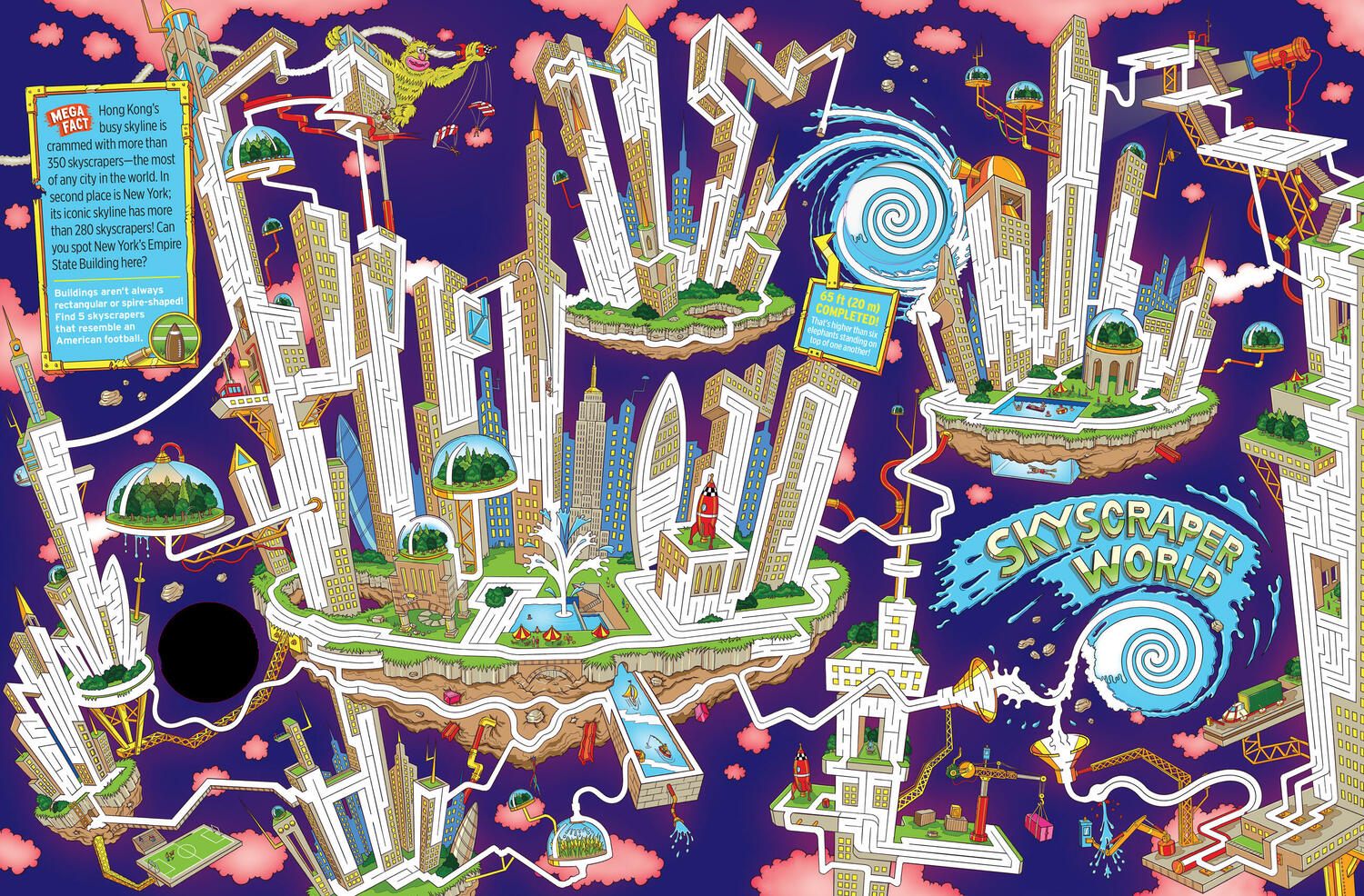 Mega-Maze Adventure! (Maze Activity Book for Kids Ages 7+): A Journey Through the World's Longest Maze in a Book