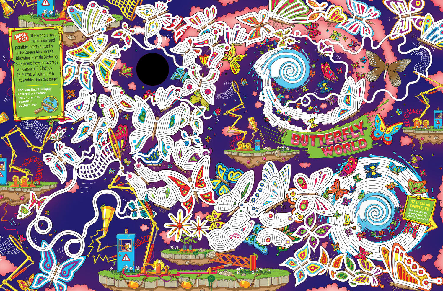 Mega-Maze Adventure! (Maze Activity Book for Kids Ages 7+): A Journey Through the World's Longest Maze in a Book