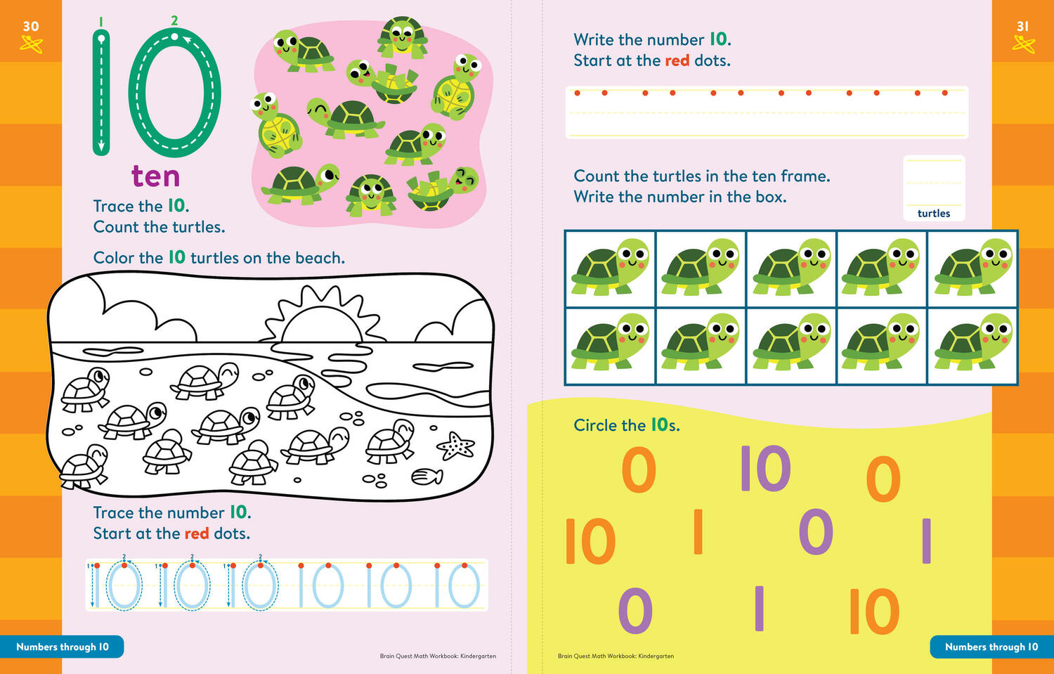 Brain Quest Math Workbook: Kindergarten