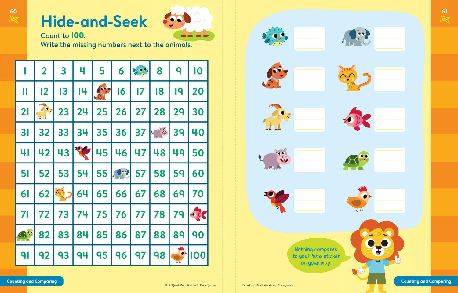 Brain Quest Math Workbook: Kindergarten