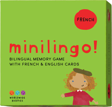Minilingo French / English Bilingual Flashcards: Bilingual memory game with French & English cards