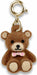 Gold Fuzzy Bear Charm