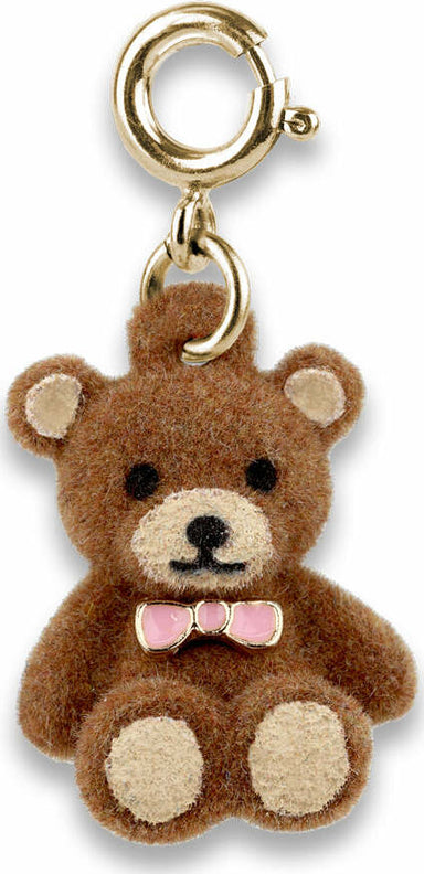 Gold Fuzzy Bear Charm