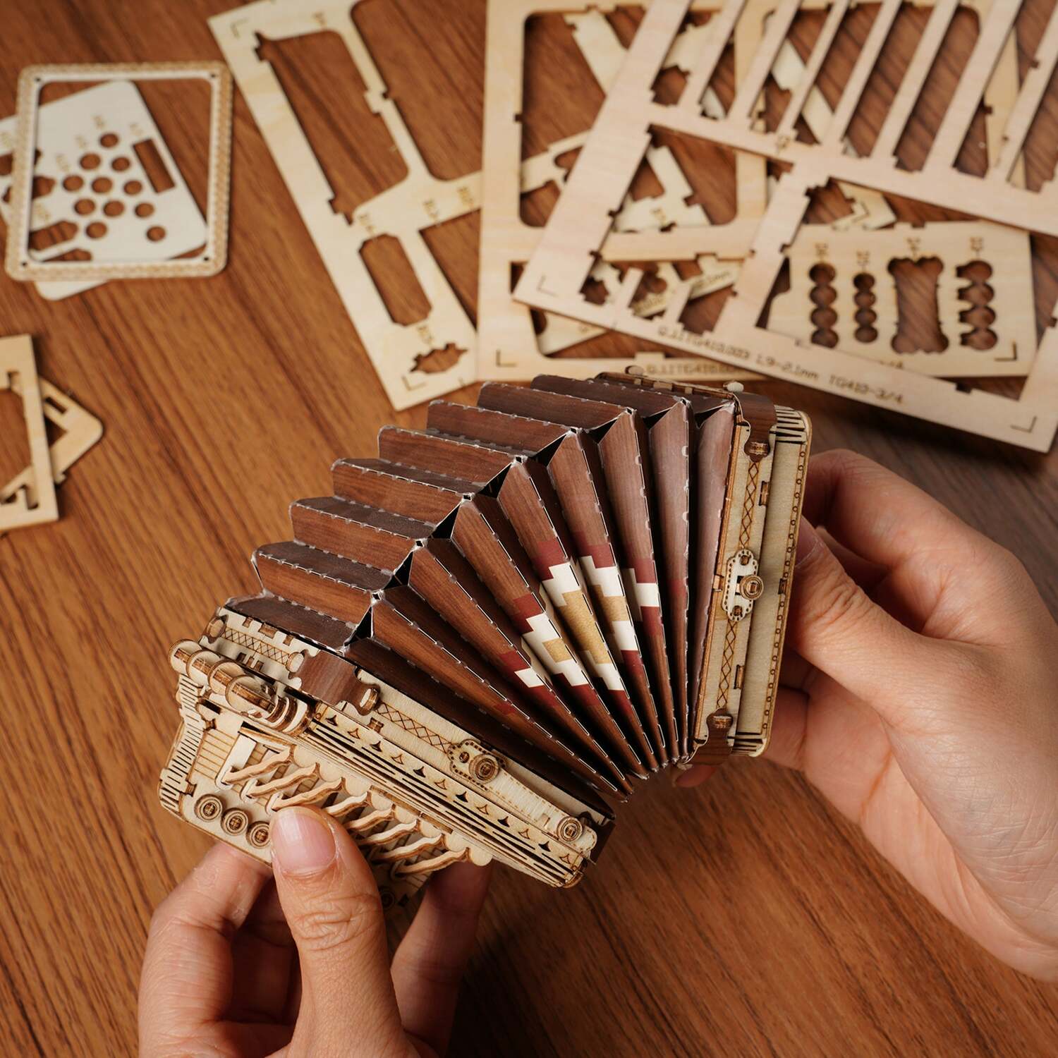 3D Modern Wooden Puzzle - Accordion