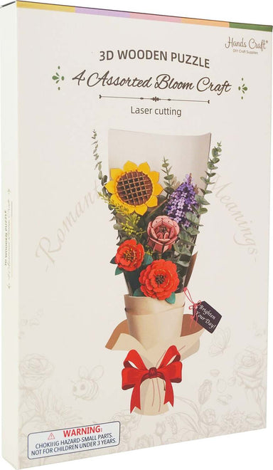 Flower Puzzle Bundle Pack 4ct