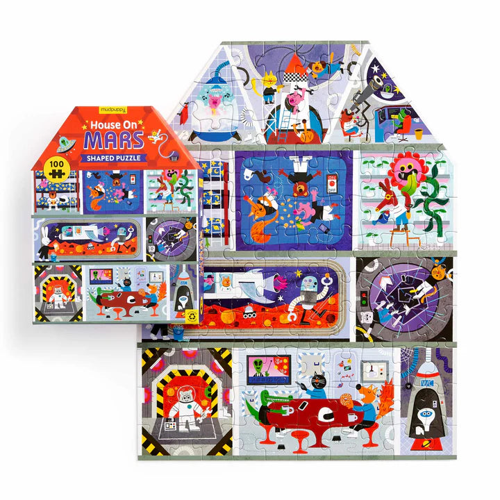 House on Mars Shaped 100 Pc